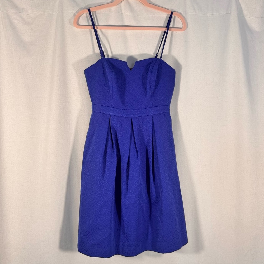 Anthropologie Moulinette Soeurs Blue Textured Mini Dress